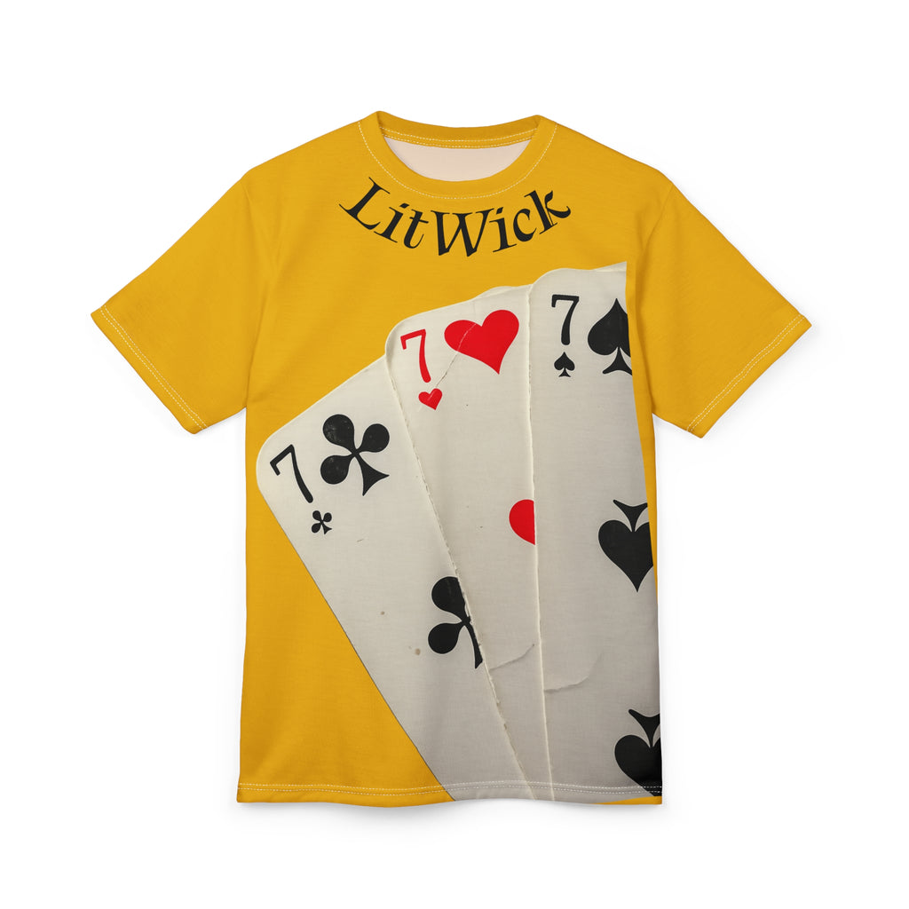 LIT WICK Lucky Seven Playing Cards Tee